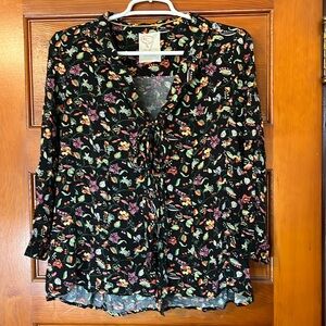 Anthropologie 3/4 sleeve blouse